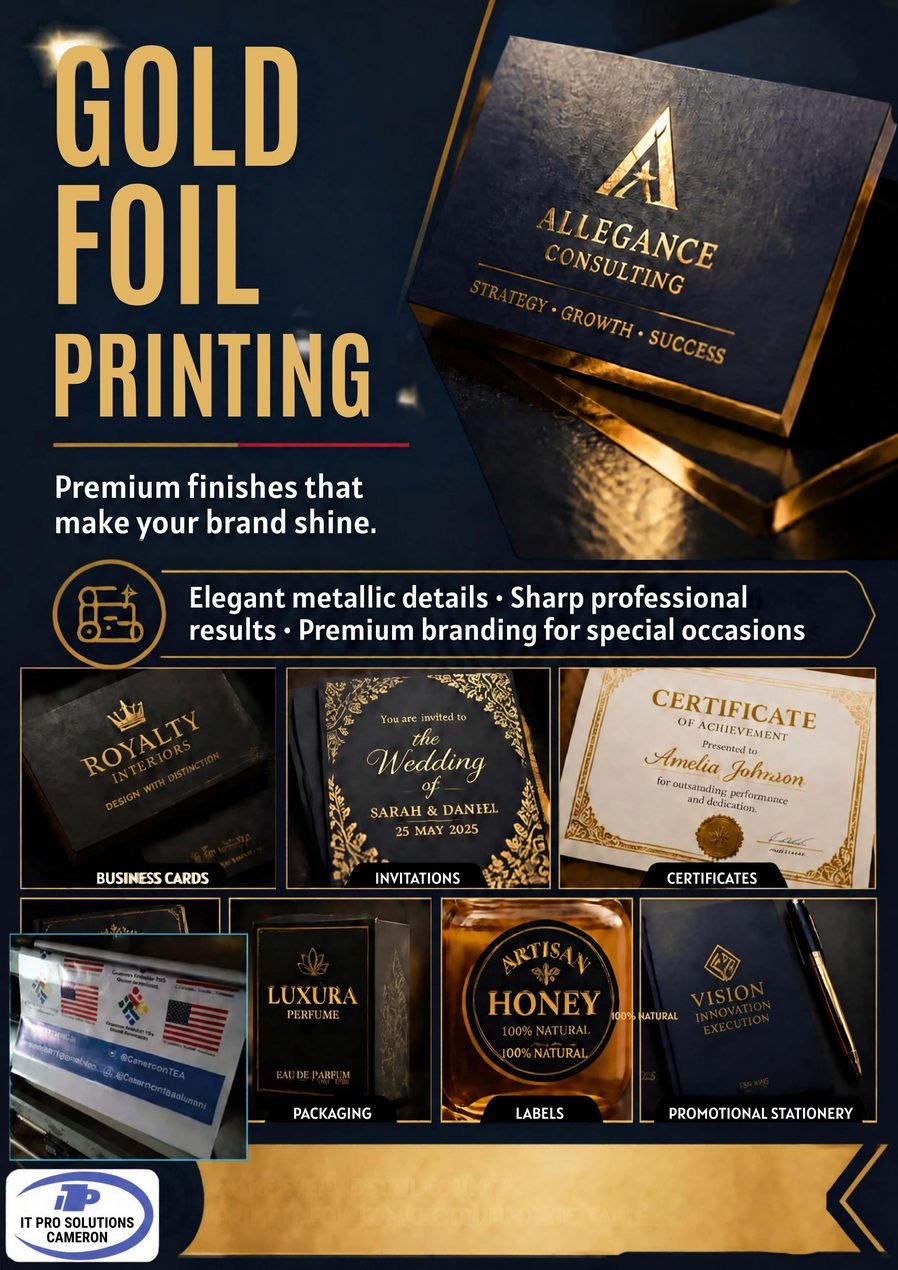 Gold foil work